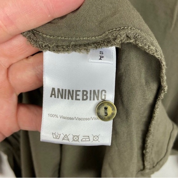 Anine Bing Olive Green Mini Dress - Picture 8 of 9